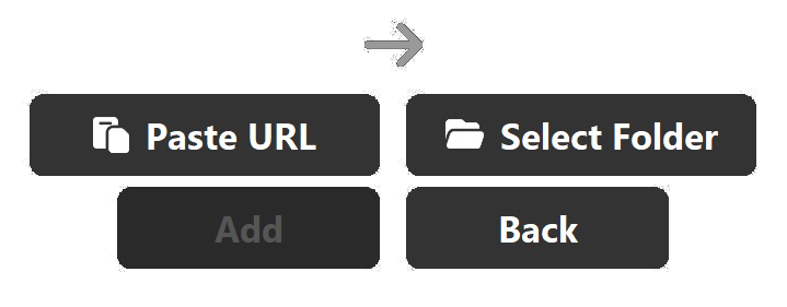 Paste URL and Select Folder